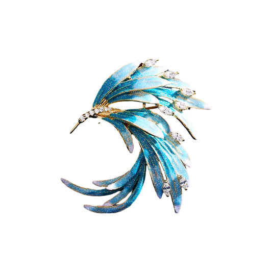 BLUE PHOENIX BROOCH