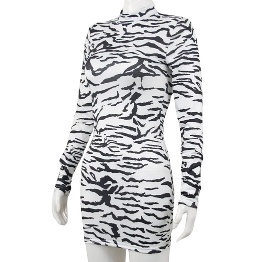 ZEBRA BODYCON DRESS